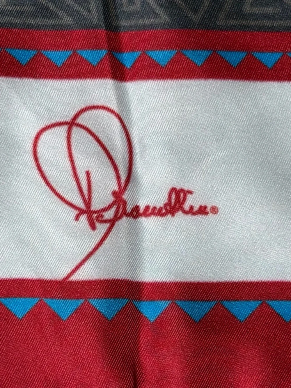 Franklin of Panama Hand Made Silk Scarf